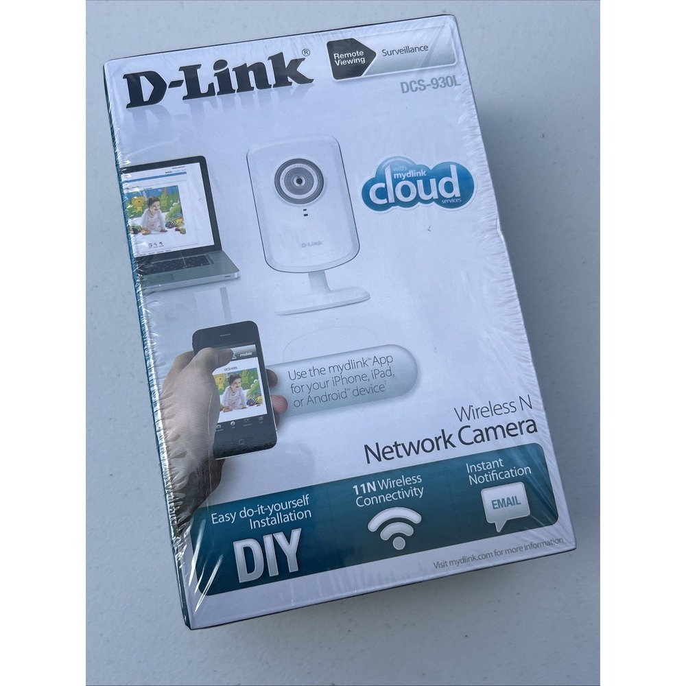 D-Link DCS-930L Wireless N Network Camera Cloud Remote DIY Sealed‎ New